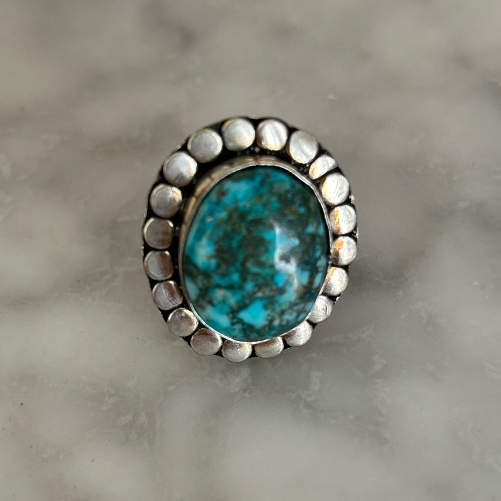 Genuine turquoise ring